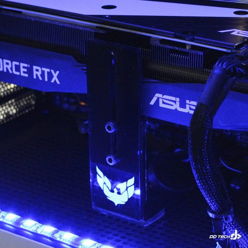 Soporte para tarjeta de video PRIDE, Compatible con cualquier gabinete y tarjeta de video, Color Negro