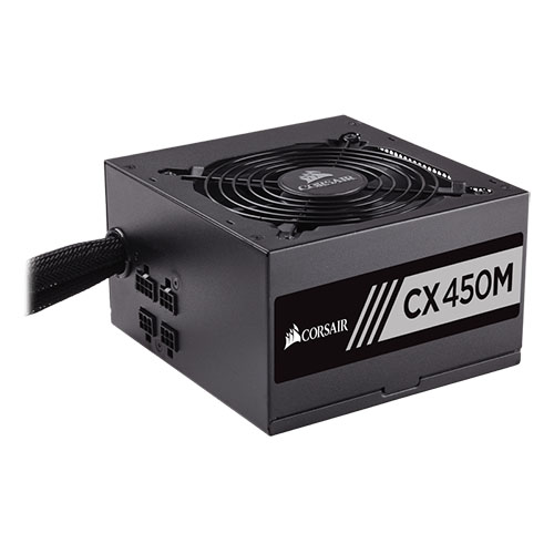 Fuente de poder Corsair CX 450M, Semimodular, 80+ Bronze, CP-9020101-NA