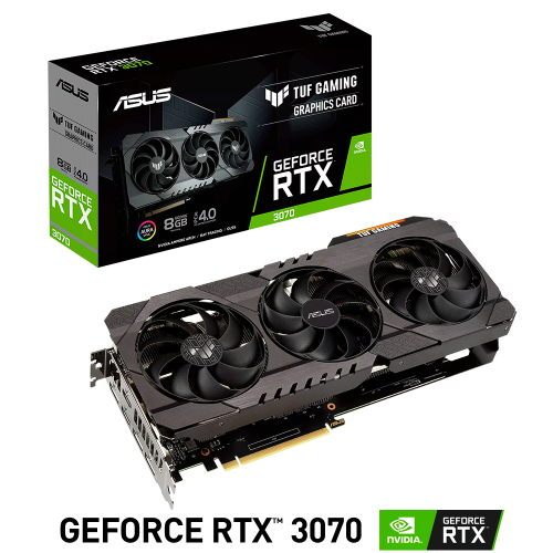 Tarjeta de Video Nvidia GeForce RTX 3070 8GB, Asus TUF GAMING V2 LHR, TUF-RTX3070-8G-V2-GAMING, 3 AÑOS DE GARANTIA NACIONAL