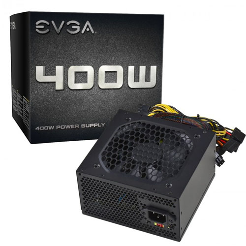 Fuente de poder 400W EVGA Continuous Power Active PFC 75%Ef., 100-N1-0400-L1