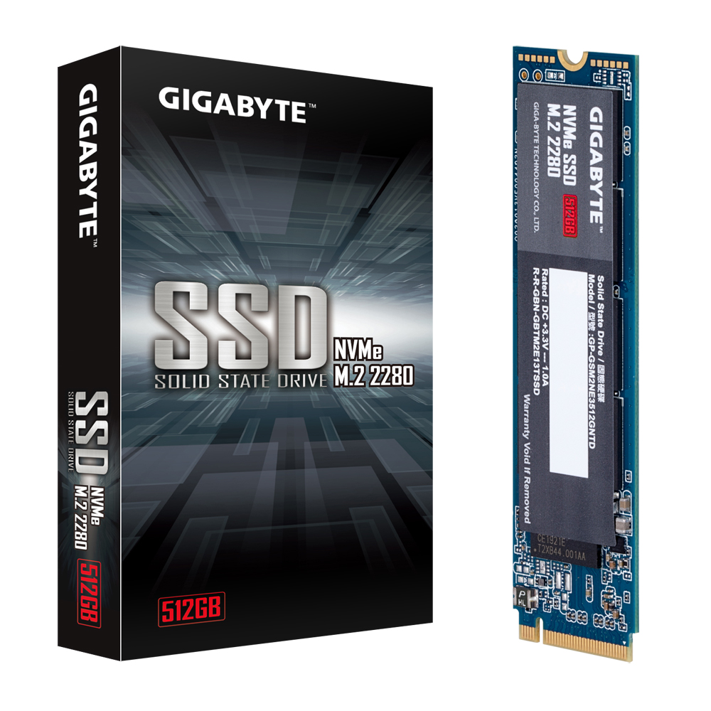 Unidad de Estado Solido SSD M.2 NVMe 2280 512GB Gigabyte, GP-GSM2NE3512GNTD /MAX. 1 X CLIENTE