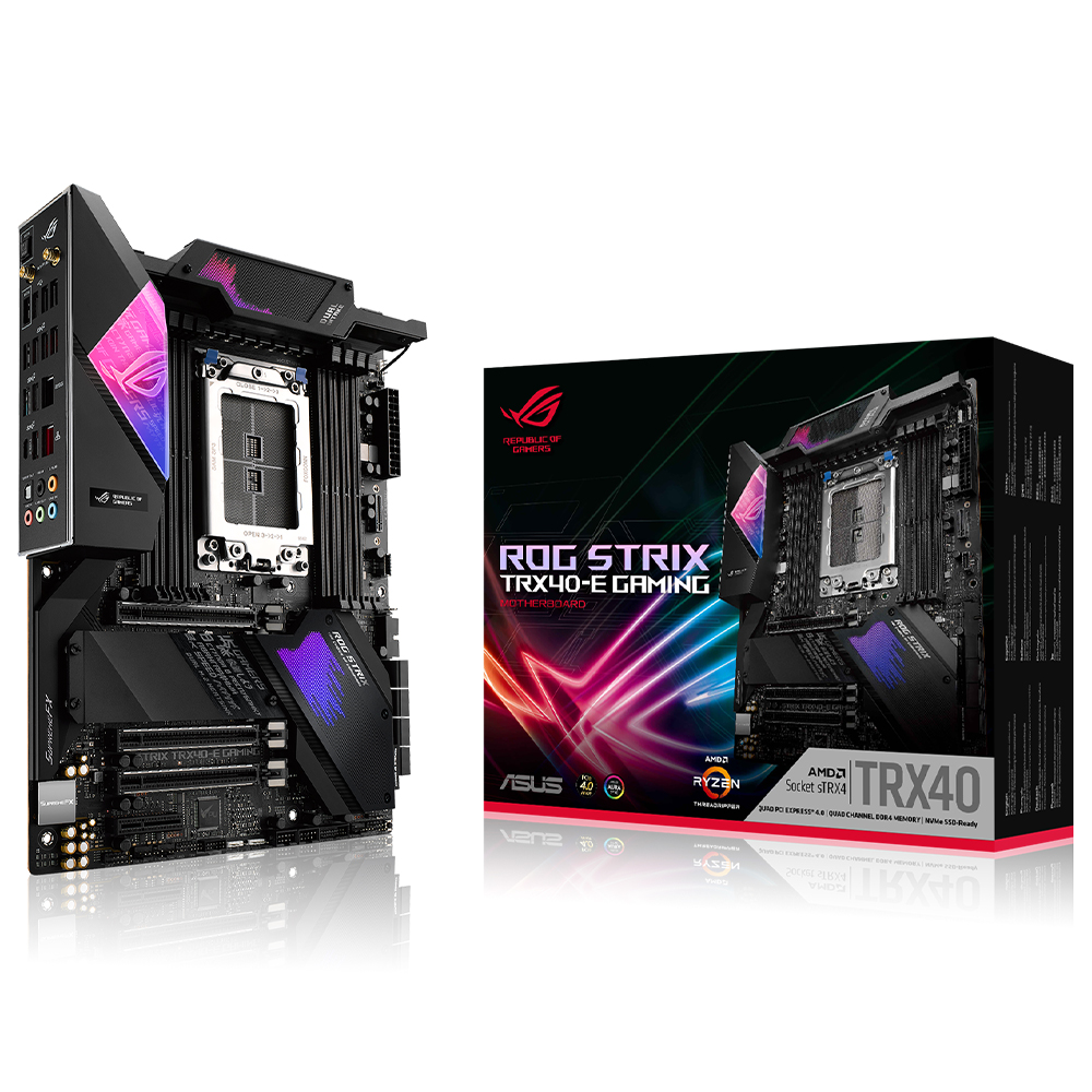 Tarjeta Madre Asus ROG STRIX TRX40-E, RGB Aura SYNC, Socket sTRX4 AMD TR40 E-ATX, DDR4