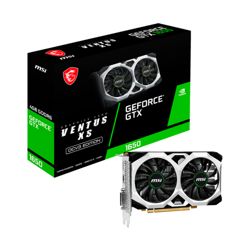Tarjeta de Video MSI NVIDIA GeForce GTX 1650 D6 VENTUS XS OCV3, 4GB GDDR6, PCI Express x16 3.0 6 PIN, 912-V812-003
