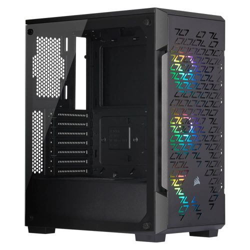 Gabinete Corsair iCUE 220T RGB AIRFLOW TG Black, Cristal Templado, CC-9011173-WW