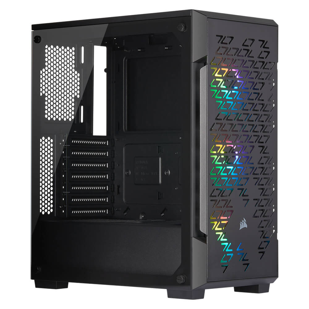 Gabinete Corsair iCUE 220T RGB AIRFLOW TG Black, Cristal Templado, CC-9011173-WW