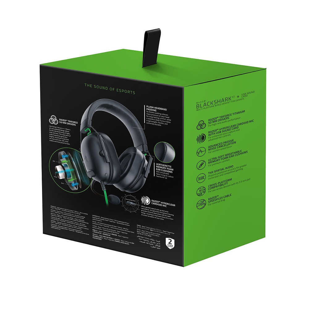 Diadema Gamer Razer Blackshark V2 X, 7.1 Canales, Compatible con PC, MAC, PS4, XBOX ONE, Nintendo Switch, Smartphone, RZ04-03240100-R3U1 - Image 7