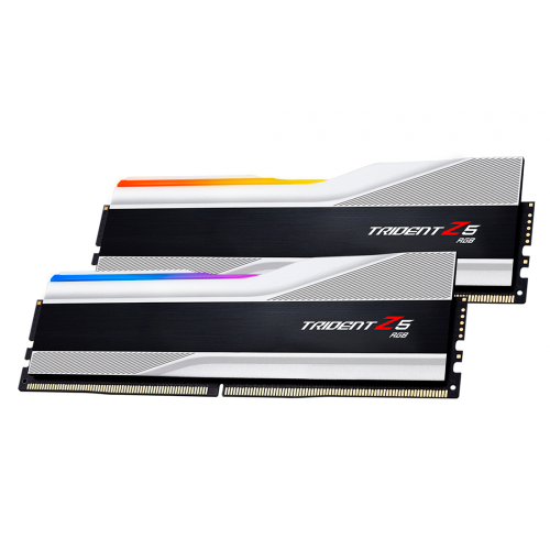 Memoria RAM G.Skill Trident Z5 RGB DDR5, 6400MHz, 32GB (2x16GB), Non-ECC, CL32, XMP, Blanco, F5-6400J3239G16GX2-TZ5RS /MAX. 1 X CLIENTE