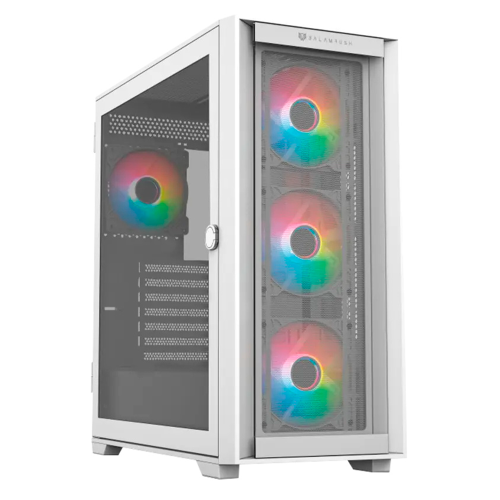 Gabinete Balam Rush Carbono Twin Mate 9000, Full-Tower, ATX/E-ATXMicro-ATX/Mini-ITX, USB 3.0/2.0, Sin Fuente, 4 Ventiladores RGB Instalados, Blanco, BR-938761