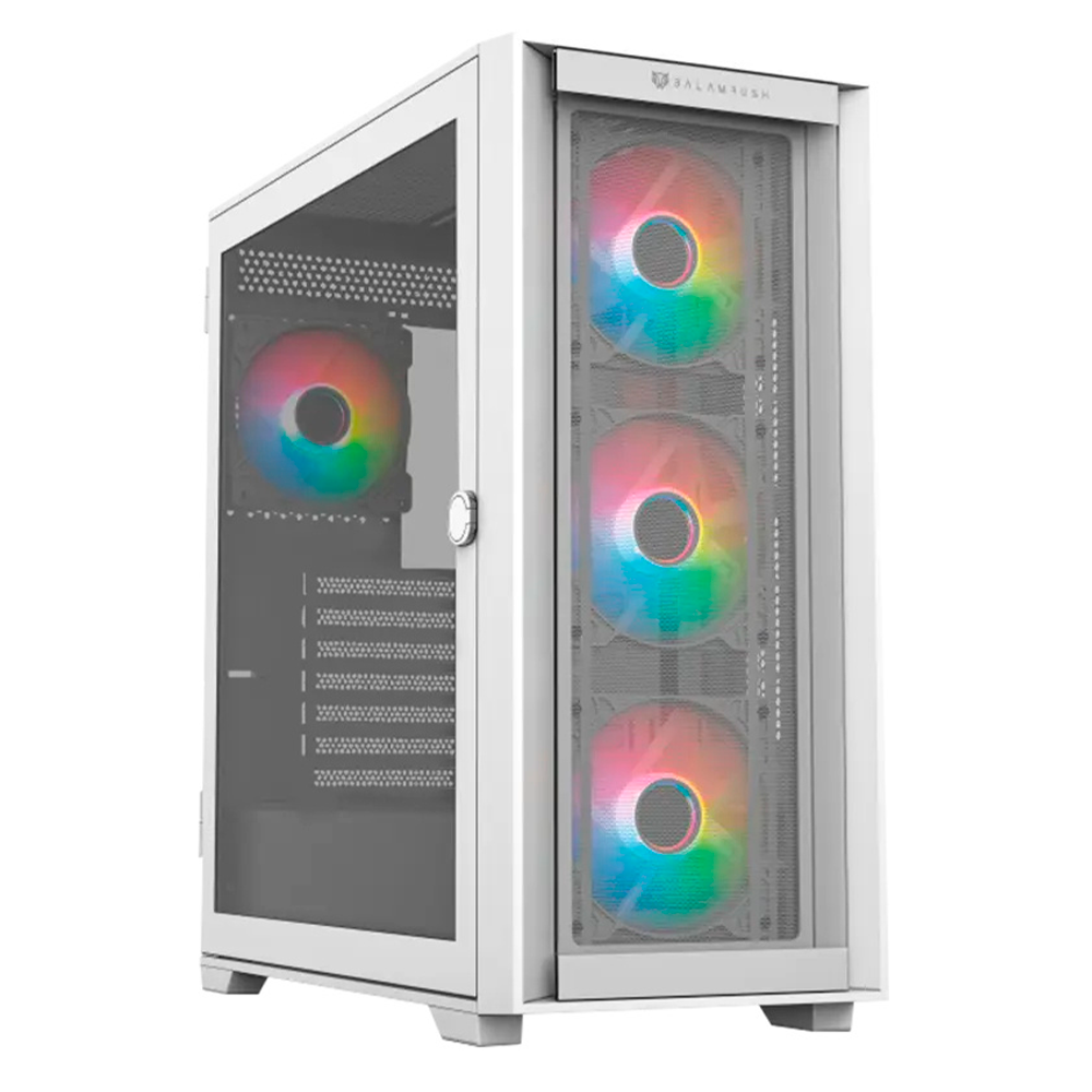 Gabinete Balam Rush Carbono Twin Mate 9000, Full-Tower, ATX/E-ATXMicro-ATX/Mini-ITX, USB 3.0/2.0, Sin Fuente, 4 Ventiladores RGB Instalados, Blanco, BR-938761