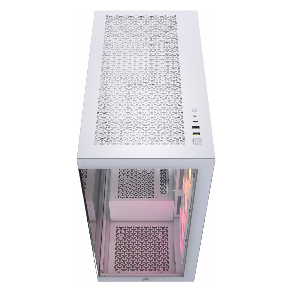 Gabinete Corsair 3500X ARGB, Midi-Tower, Mini-ITX/Micro-ATX/ATX/E-ATX, USB 3.2, Sin Fuente, 3 Ventiladores RS120 RGB Instalados, Blanco, CC-9011279-WW - Image 7