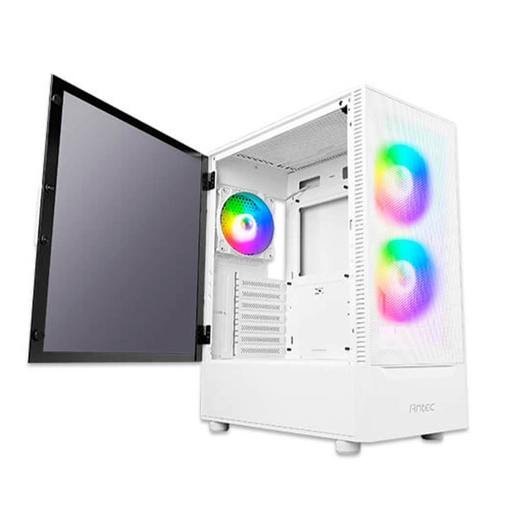 Gabinete Antec NX410W V2, Media Torre, Cristal Templado, Incluye 3 Ventiladores, Blanco, NX410W V2 - Image 3