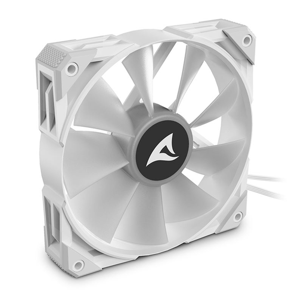Ventilador Sharkoon Rebel F50, RGB, 120mm, 4 pin, 600~2.000 rpm±10 %, REBEL F50 RGB WHITE - Image 4