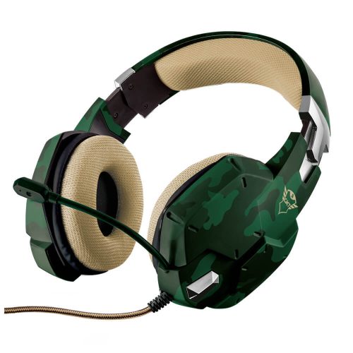 Diadema Gamer Trust GXT 322C CARRUS JUNGLE CAMO/ 3.5mm, 20865
