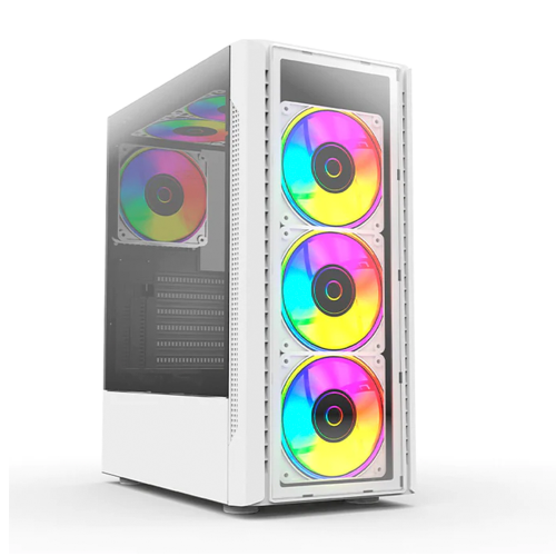 Gabinete Gamer BALAM RUSH Dragonfly II Crystal GM745, Cristal Templado, ATX, 4 Fan, BR-935975