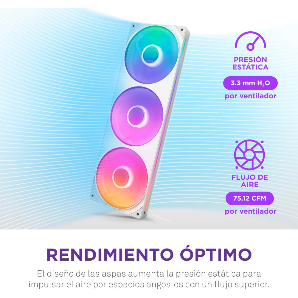 Bundle Gabinete NZXT H6 FLOW BLACK, Cristal Templado, Mini-ITX, Micro-ATX, ATX, USB 3.2, USB 3.2 Gen.2 Tipo C, Sin Fuente, Negro + Unidad de Ventilador monocasco - Image 10