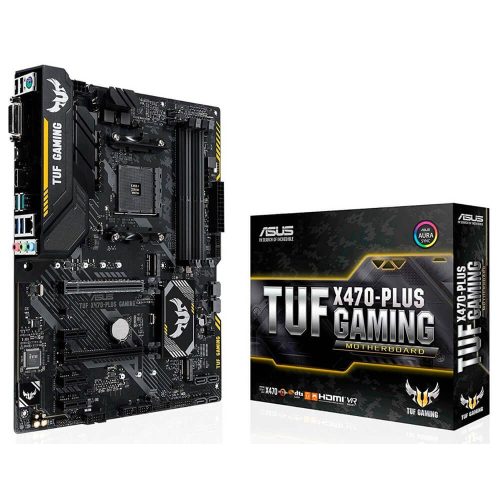 Tarjeta Madre Asus TUF X470-Plus Gaming AMD Ryzen AM4 ATX, X470