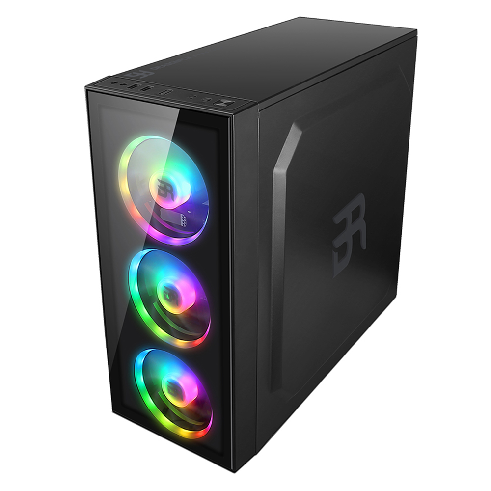 Gabinete Gamer Balam Rush Dragonfly, ATX, 3 Ventiladores Frontales RGB, USB 3.0, Cristal Templado, BR-929561