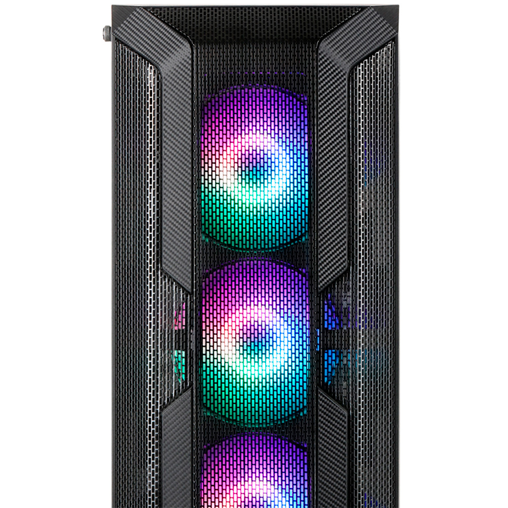 Gabinete Munfrost LUFT Negro, Cristal templado, ARGB Sync, Control de ventiladores, ATX - Micro ATX - Mini ITX, 4 Ventiladores ARGB incluidos/ - Image 5