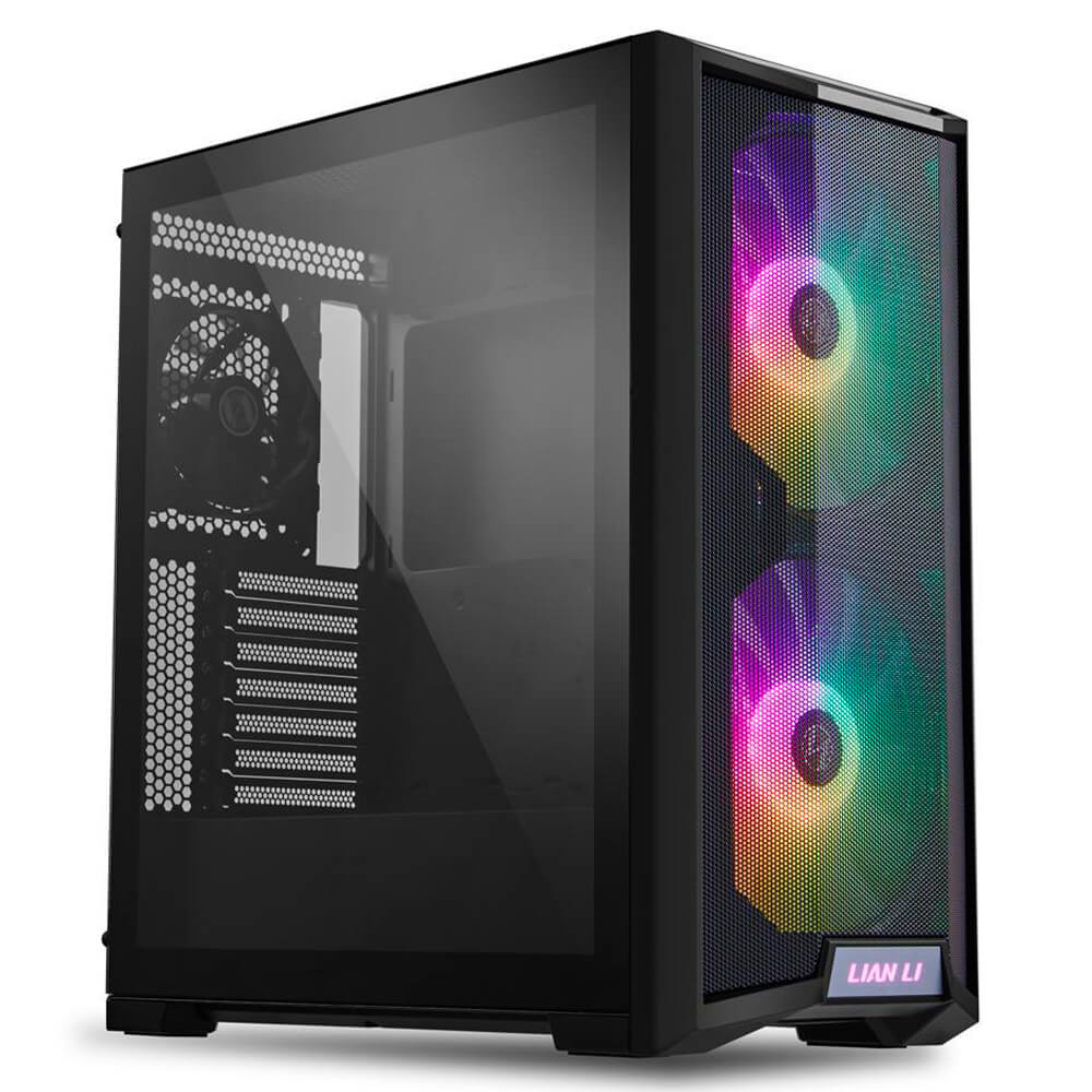 Gabinete Lian Li LANCOOL 215 X BLACK, 2 Ventiladores 200mm ARGB, ATX, Cristal Templado, LANCOOL-215-X-BLACK