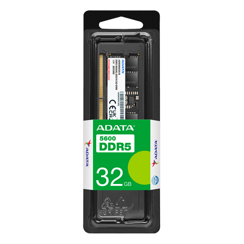 Memoria RAM para Laptop Adata AD5S560032G-S, DDR5, 5600MHz, 32GB, ECC CL46, SO-DIMM, AD5S560032G-S /MAX. 1 X CLIENTE