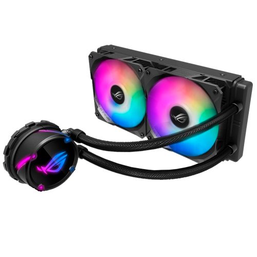 Sistema de Enfriamiento Liquido AIO Asus Rog Strix LC 240 RGB - 120mmX2 (240mm) Intel y Amd