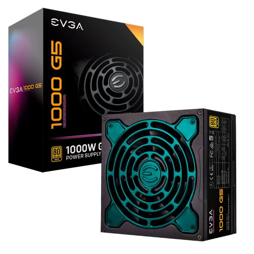 Fuente de poder 1000 G5 SUPERNOVA EVGA, Certificación 80+ GOLD, Full Modular, 220-G5-1000-X1