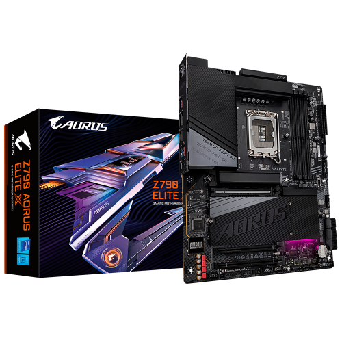 Tarjeta Madre Gigabyte Z790 AORUS Elite X, WIFI7, LGA 1700, ATX, DDR5, 4* M.2, PCIe 5.0, USB 3.2 Type-C, 2.5GbE LAN, Q-Flash Plus, EZ-Latch Plus, Z790 AORUS ELITE X