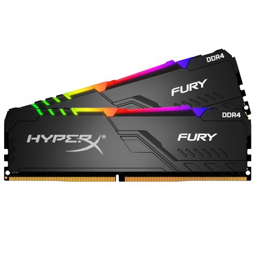 Memoria RAM DDR4 32GB 3200MHz Kingston HyperX Fury RGB Kit 2x16GB Negro HX432C16FB3AK2/32 /MAX. 1 X CLIENTE