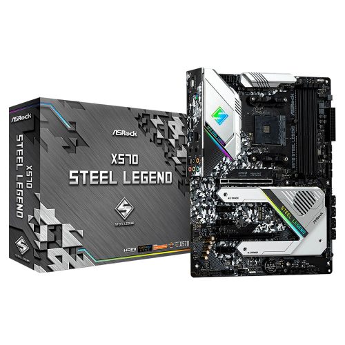 Tarjeta Madre Asrock X570 Steel Legend AMD Ryzen 3ra Gen. AM4 ATX