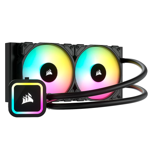 Enf. Líquido Corsair H100x RGB Elite/ Ventiladores con tecnología AirGuide, Negro, CW-9060065-WW2