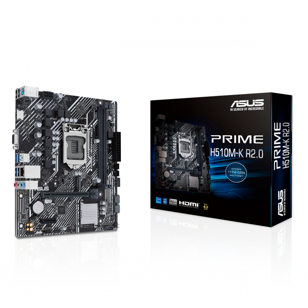 Tarjeta Madre ASUS PRIME H510M-K R2.0, Micro-ATX, Socket LGA1200, Intel H470, HDMI, Up To 64GB DDR4, PRIME H510M-K R2.0 - Image 2