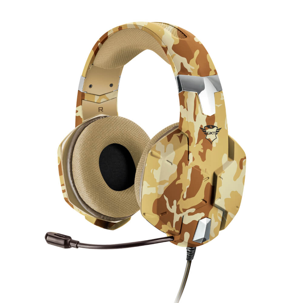 Diadema Gamer Trust GXT 322D CARRUS DESERT CAMO/ PC, Consola, 22125 / - Image 2