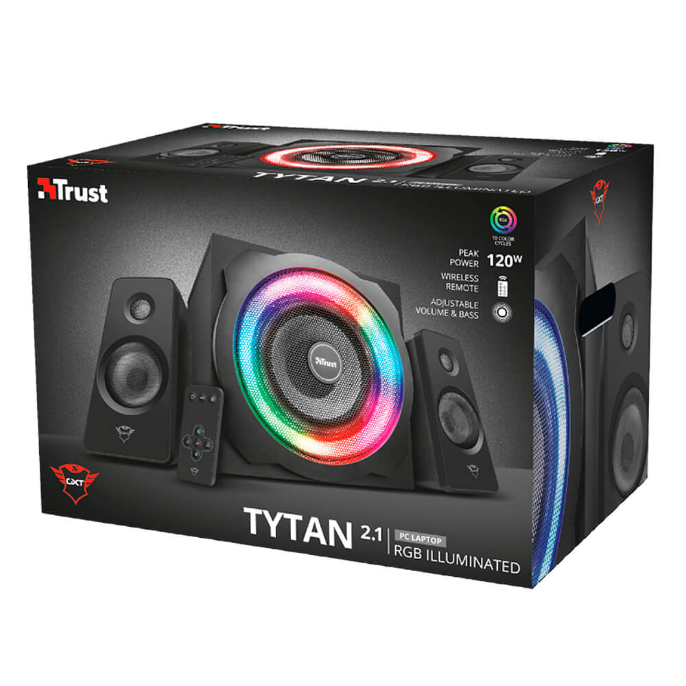 Bocinas 2.1 Trust Gaming GXT 629 TYTAN RGB, Incluye control inalámbrico, 22944 / - Image 6