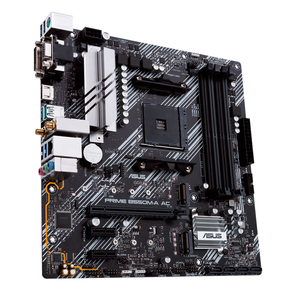 Tarjeta Madre Asus PRIME-B550M-A-AC, AM4, AMD RYZEN 3000 SERIES, micro ATX, PRIME B550M-A AC, ABF/ NAVIDAD - Image 5