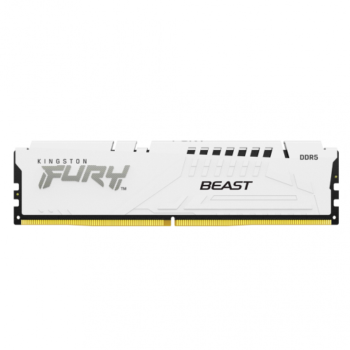 Memoria RAM Kingston FURY Beast DDR5, 5600MHz, 16GB, Non-ECC, CL40, XMP, Blanco, KF556C40BW-16 /MAX. 1 X CLIENTE