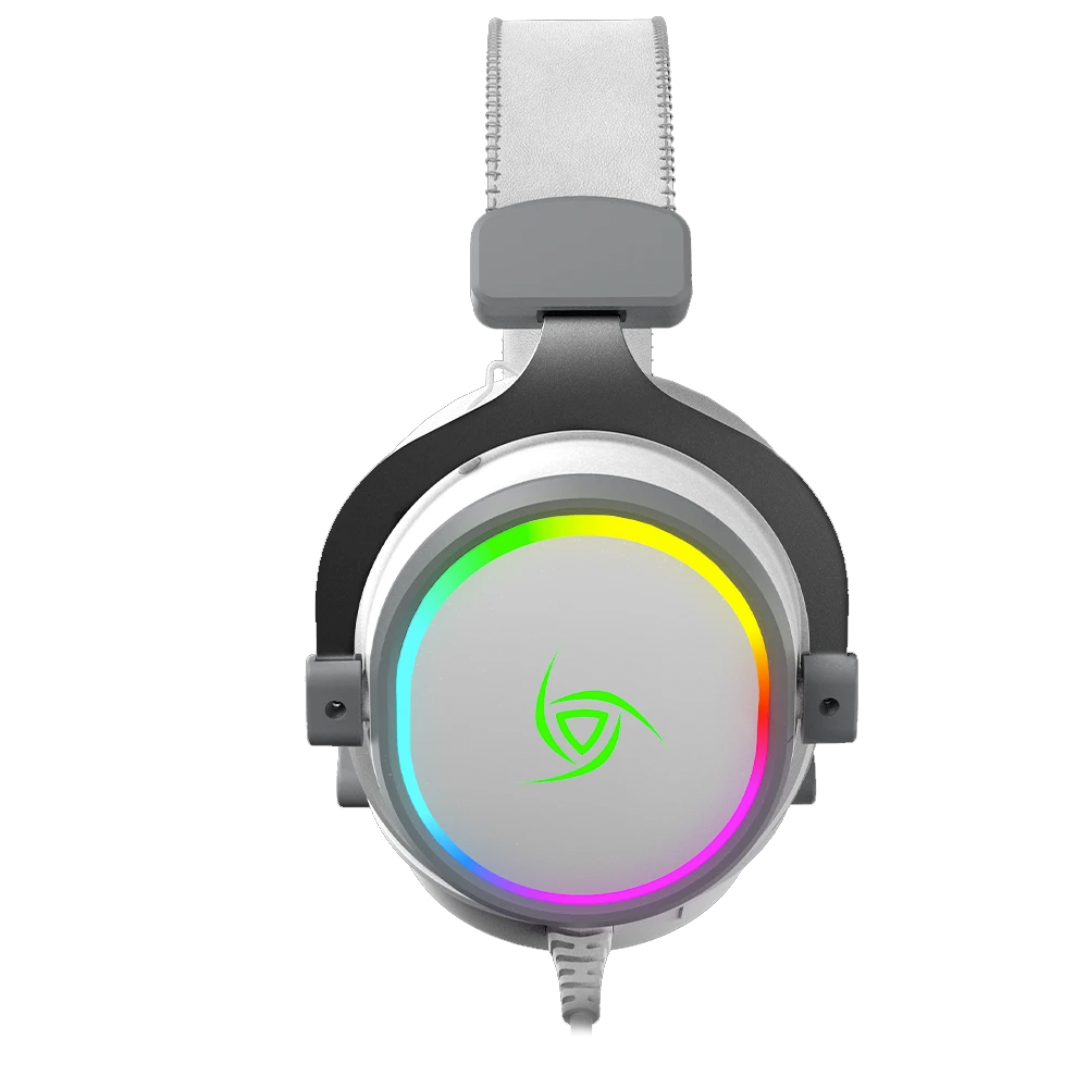 Diadema Gamer VSG Singularity White 7.1, Micrófono, USB, RGB - Image 4