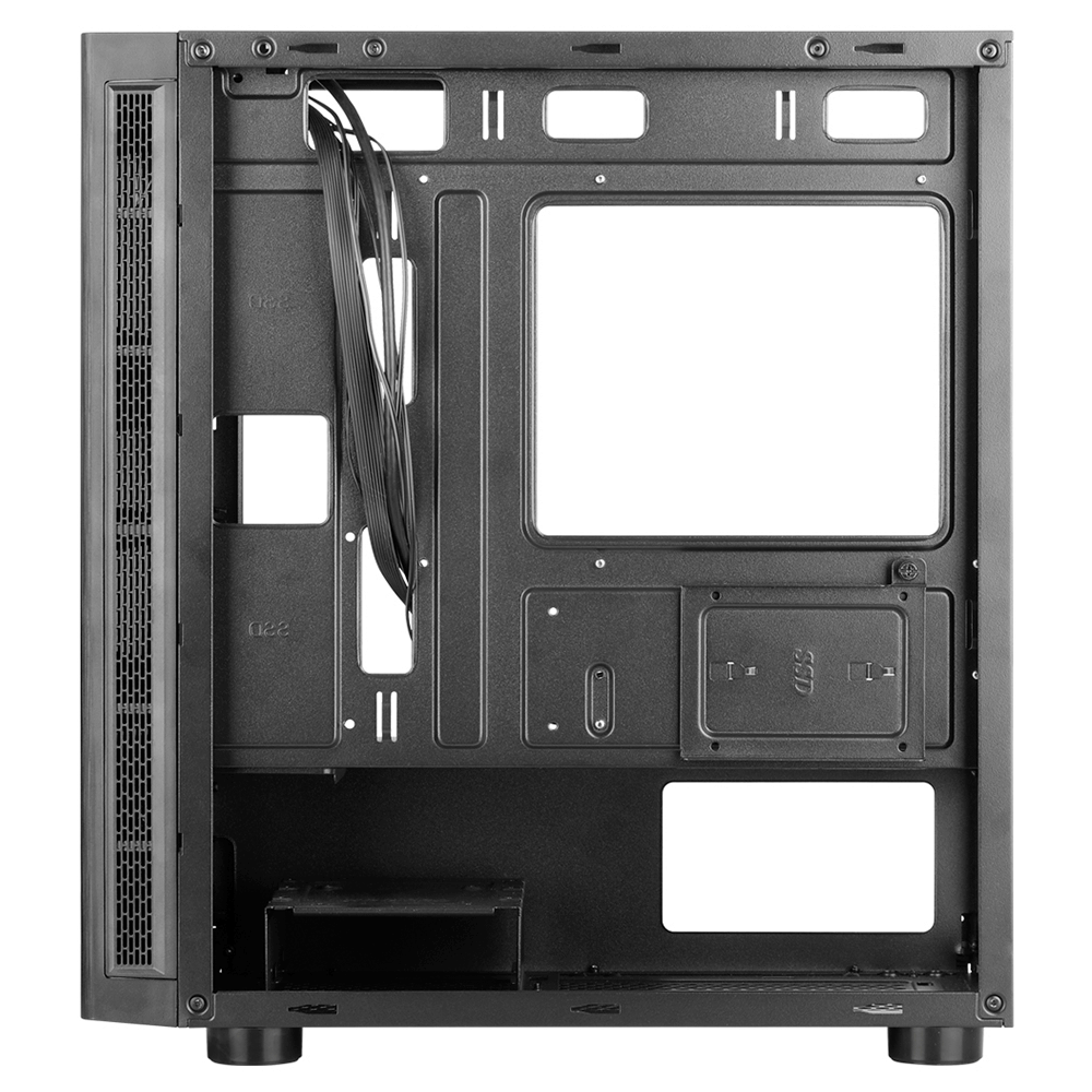 Gabinete Munfrost BAMBU Black, Cristal templado, ARGB Sync, Controlador de ventiladores, Micro ATX - Mini ITX, 1 Ventilador ARGB incluido, OFFMUNFROST - Image 10