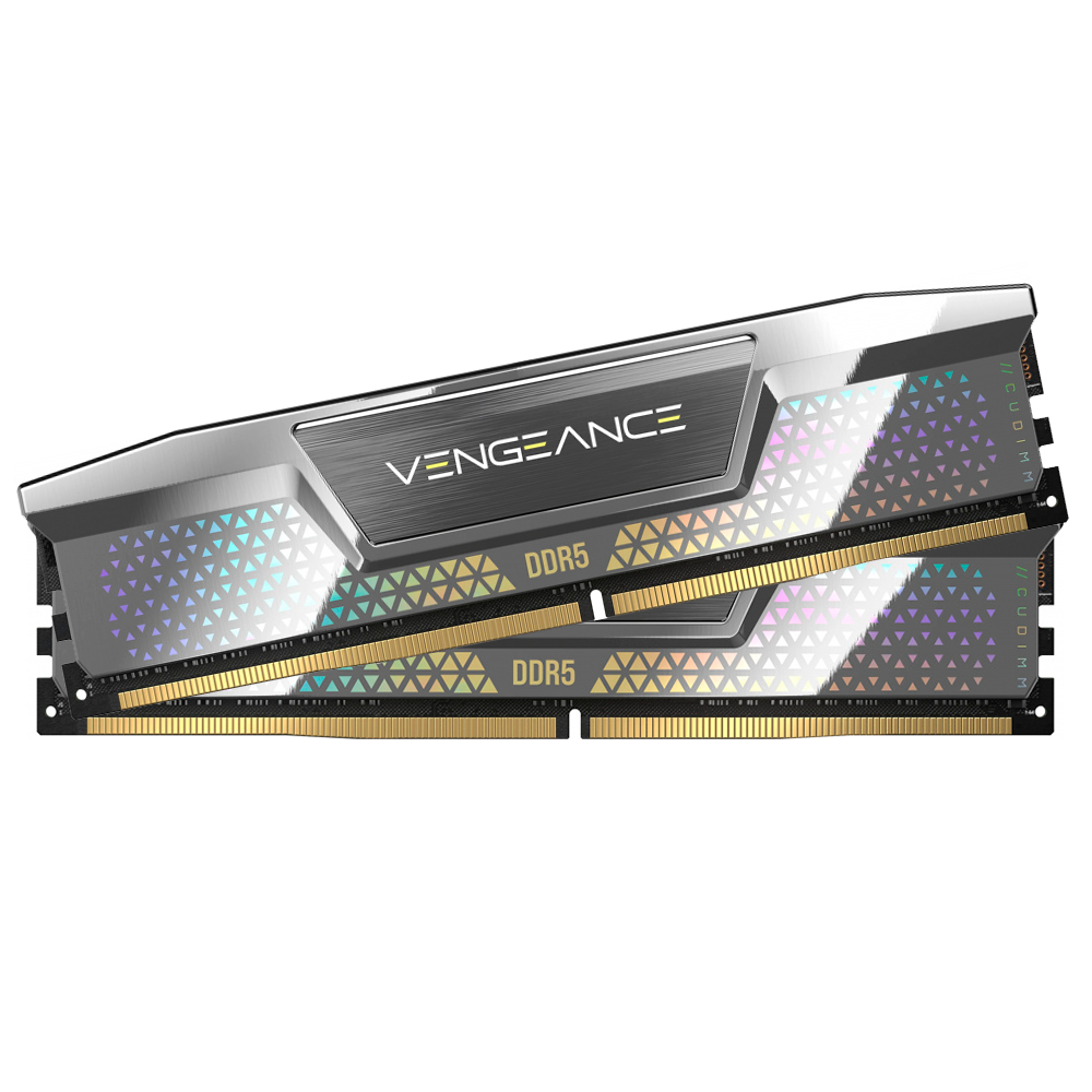 Kit Memoria RAM Corsair Vengeance, DDR5, 8000MHz, 48GB (2x24GB), CL38, XMP, Plata, CMKC48GX5M2X8000C38 /MAX. 1 X CLIENTE