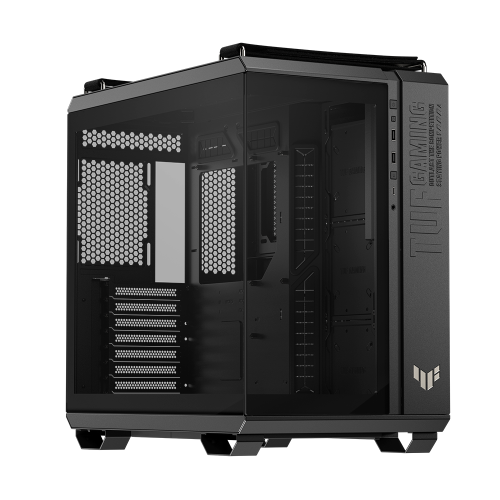 Gabinete ASUS TUF GAMING GT502 HORIZON, Midi-Tower, Mini-ITX/Micro-ATX/ATX, USB 3.2, Back Connect Compatible, Cristal Templado, GeForce RTX 50 Ready, Negro, GT502 FV/BLK/TG