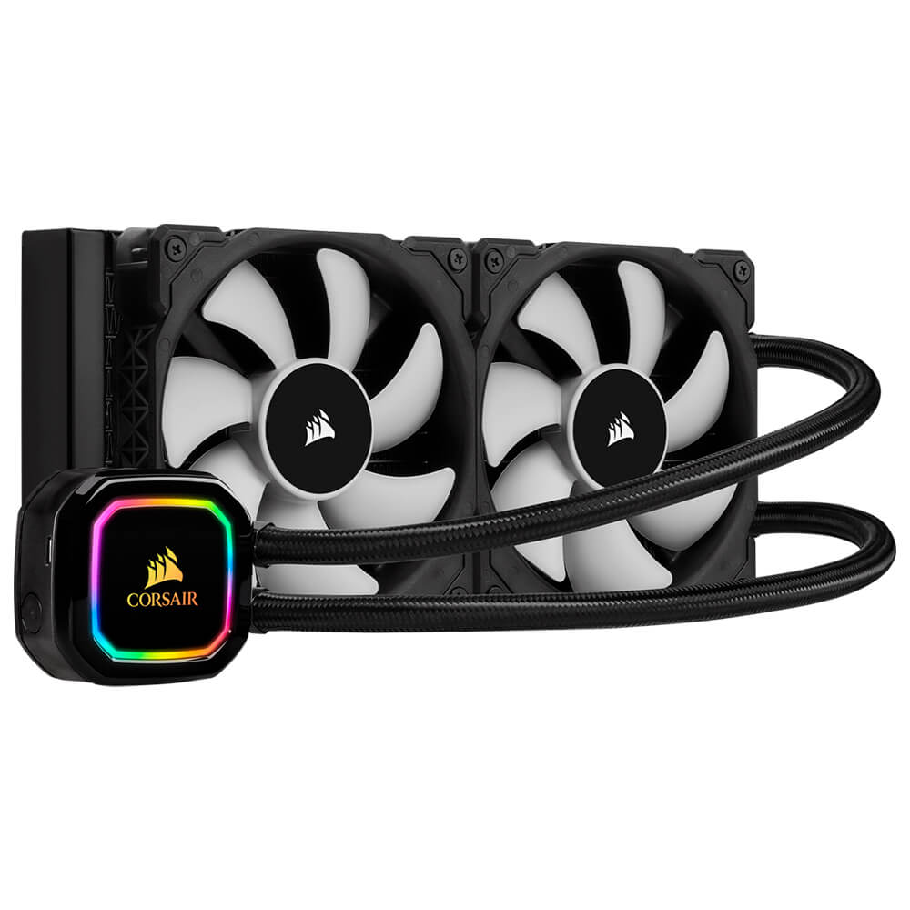 Sistema de Enfriamiento Liquido AIO Corsair iCUE H100i RGB PRO XT, 120mm x 2 (240mm), Intel y Amd, CW-9060043-WW