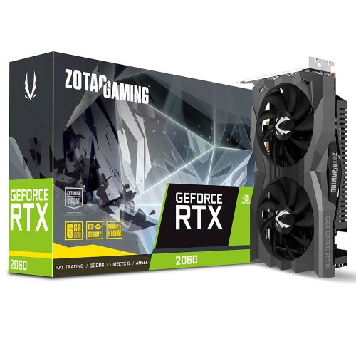 Tarjeta de Video Nvidia GeForce RTX 2060, 6GB GDDR6, Zotac Dual Fan, ZT-T20600H-10M