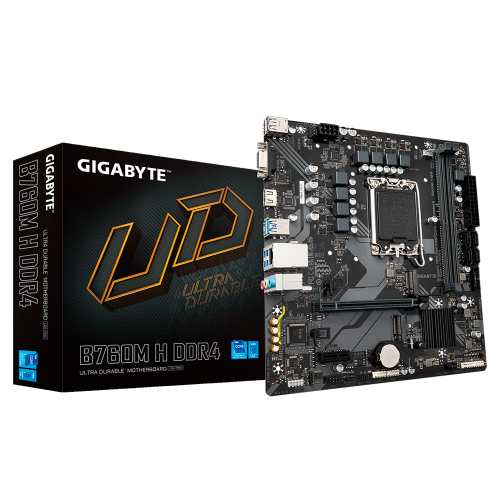 Tarjeta Madre Gigabyte B760M H, Micro ATX, LGA1700, B760, HDMI, Up To 64GB DDR4, B760M H DDR4