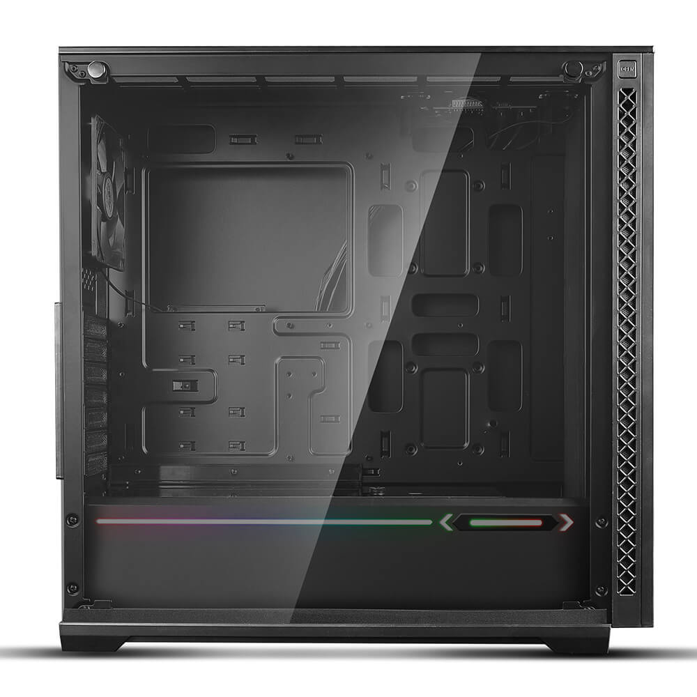 Gabinete Deepcool Matrexx 70 ADD-RGB 3F Black, Asus Aura Sync, Cristal Templado, E-ATX - DP-ATX-MATREXX70-BKG0P-3F - Image 2