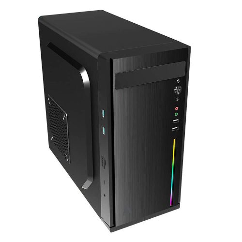 Gabinete Acteck Integra Fusion X AC-929530 Black Micro ATX Fuente 500W