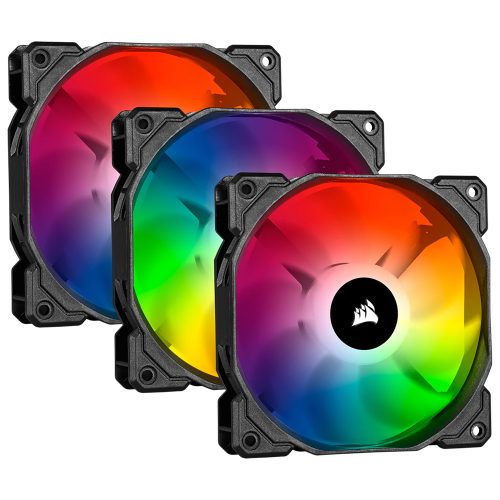 Kit de 3 Ventiladores para Gabinete 120mm con Luz Led RGB Corsair SP120 PRO - CO-9050094-WW