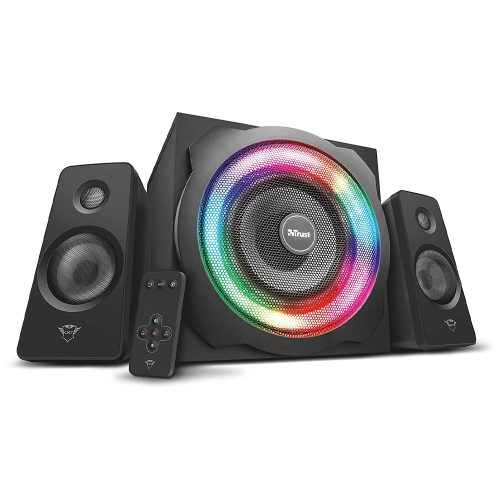 Bocinas 2.1 Trust Gaming GXT 629 TYTAN RGB, Incluye control inalámbrico, 22944 /