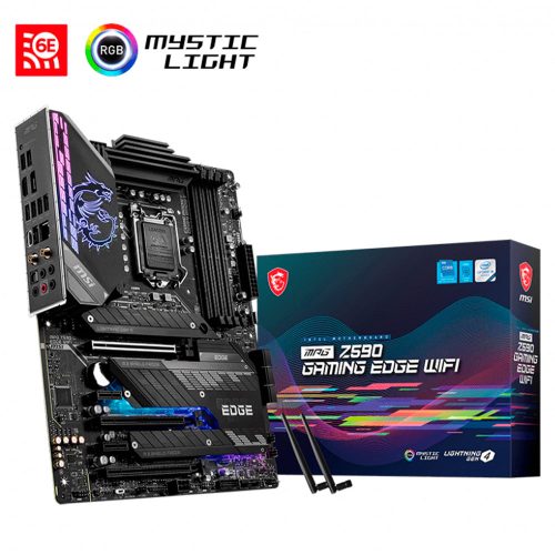Tarjeta Madre MSI MPG Z590 GAMING EDGE WIFI Socket LGA1200 Intel Z590 ATX, DDR4 /