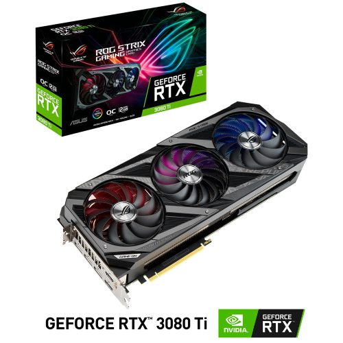 Tarjeta de Video Nvidia GeForce RTX 3080 Ti, ASUS ROG STRIX OC LHR, ROG-STRIX-RTX3080TI-O12G-GAMING, 3 AÑOS DE GARANTIA NACIONAL