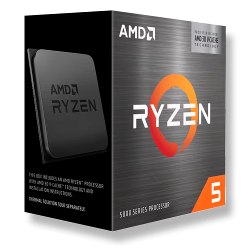 Procesador AMD Ryzen 5 5500X3D, 6 Core, 12 Thread, 3 GHz, Boost Up tp 4 GHz, TDP 105W, (Requiere Tarjeta de Video)