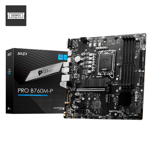 Tarjeta Madre MSI PRO B760M-P, Micro-ATX, Socket LGA1700, Intel B760, HDMI, Up to 192GB DDR5, MSI PRO B760M-P